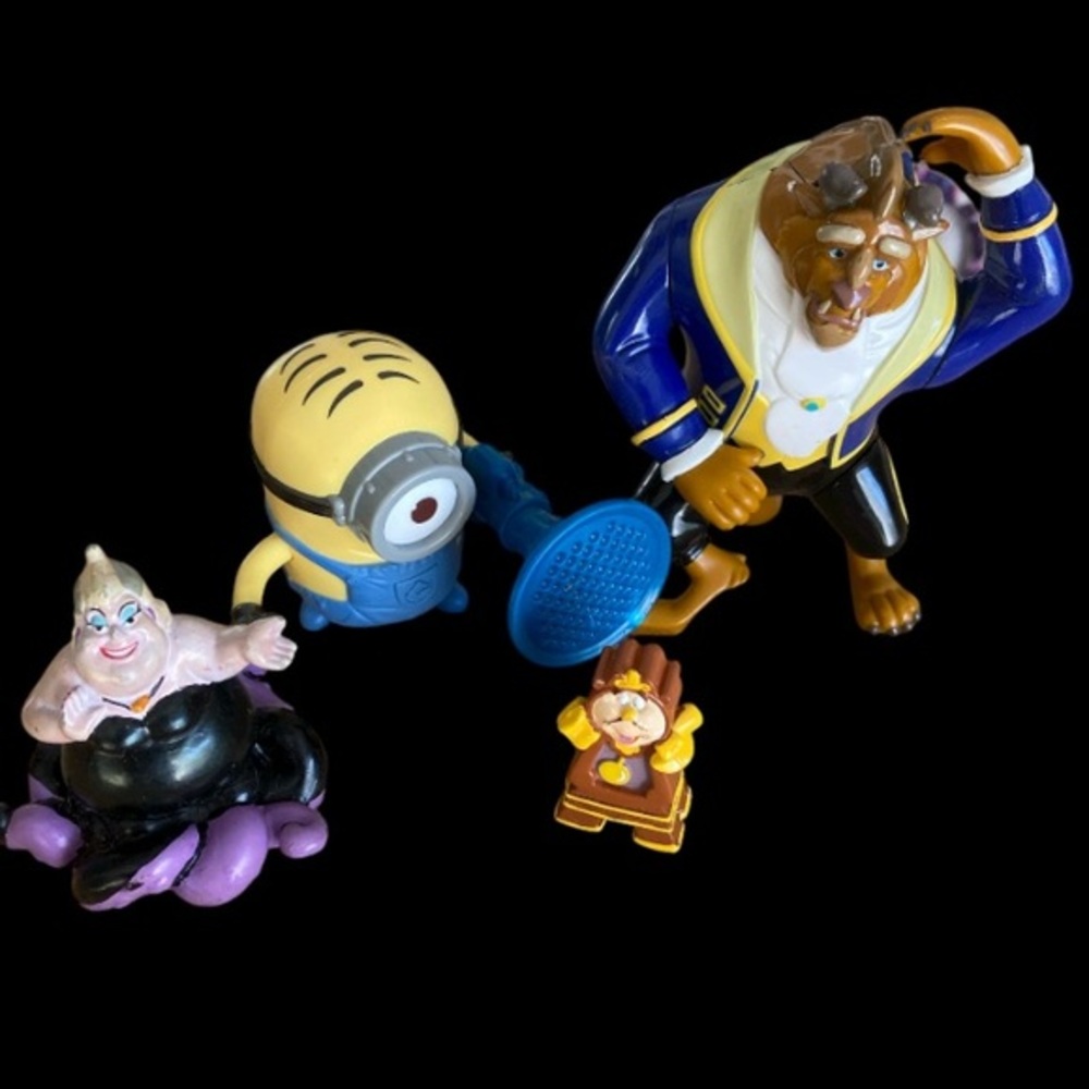 Disney Beast & Clock & Sea Witch Ursula & Minion Figurine
